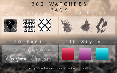 200 WATCHERS PACK | THANKS!