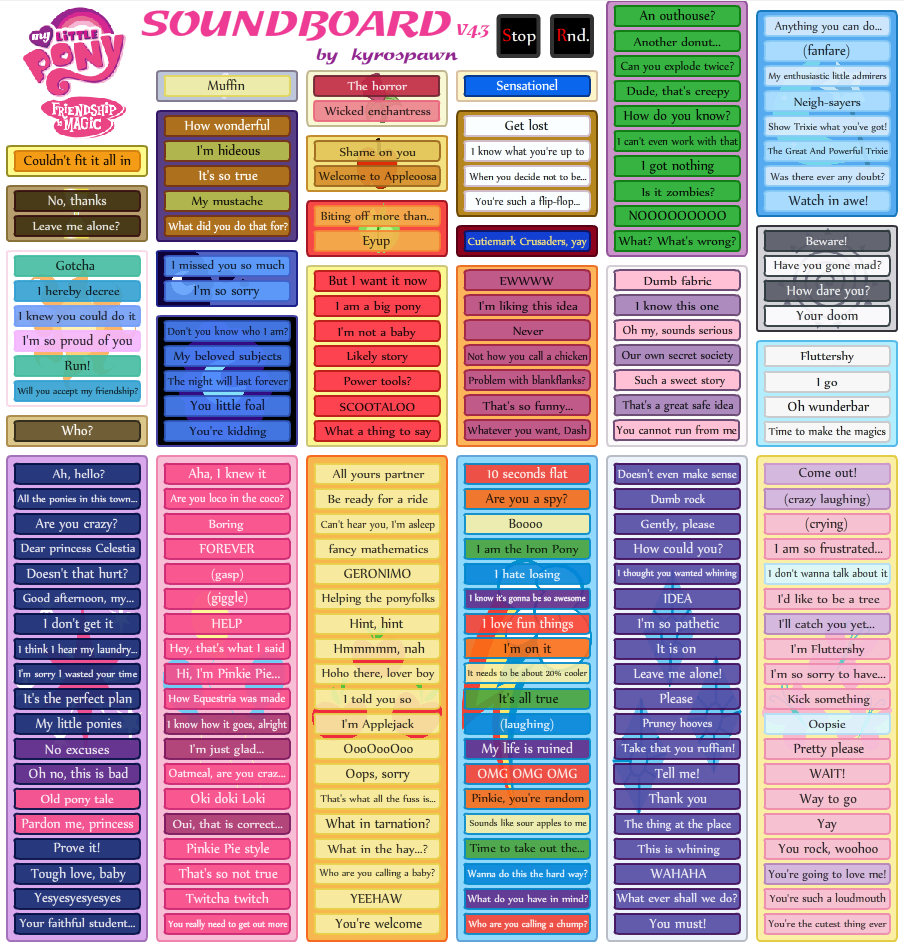 mlp soundboard deviantart mlp soundboard deviantart
