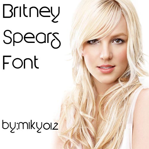 Britney Spears Font by Miky012 on DeviantArt