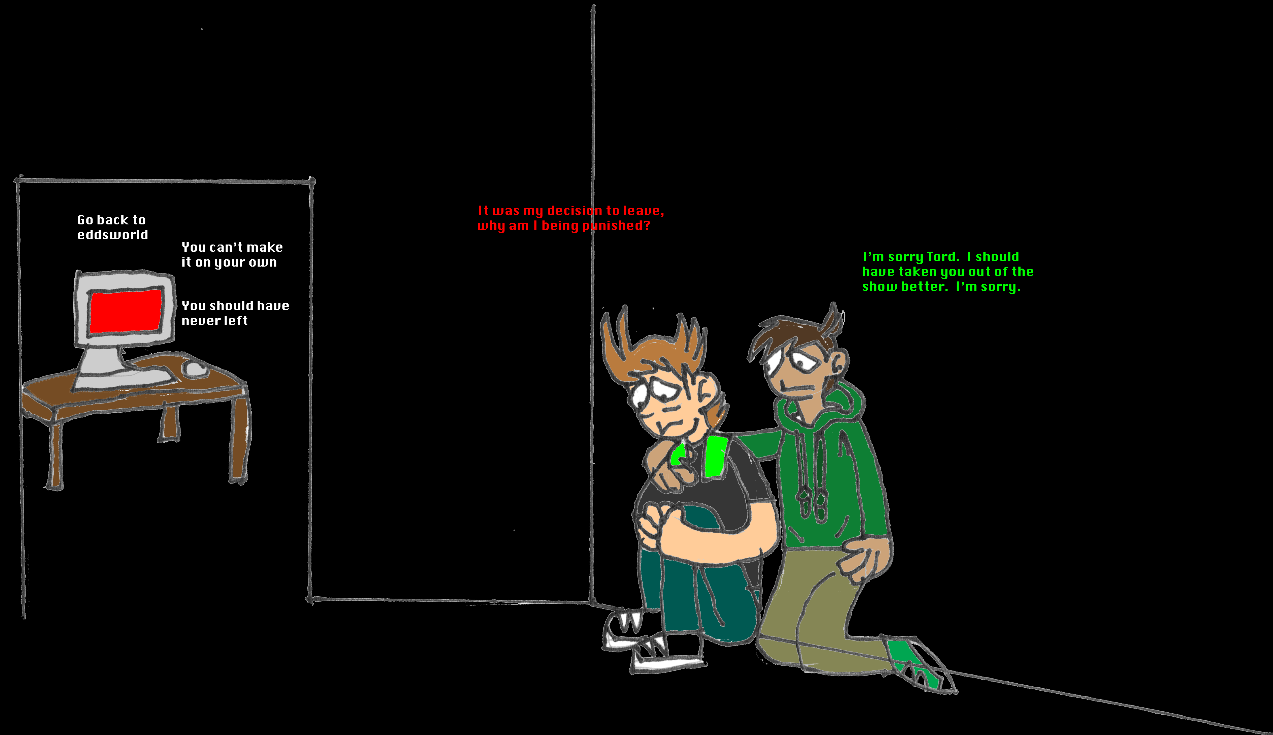 Why won't they leave me alone by Kahunaangelica on DeviantArt