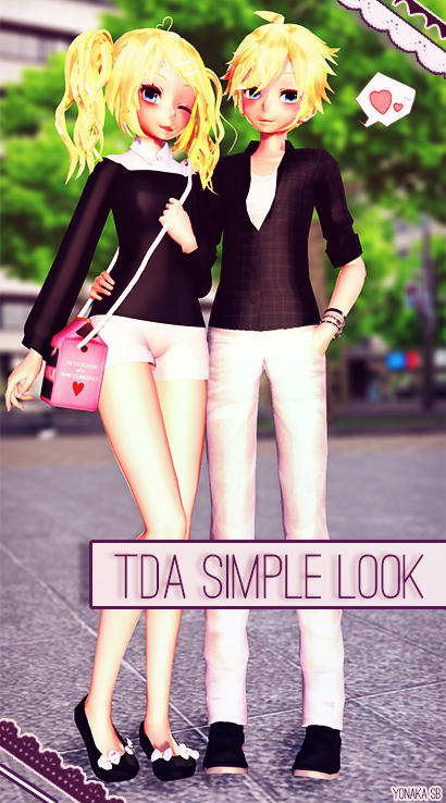 || MMD - TDA Rin and Len Simple Look + DL || by YonakaSB on DeviantArt