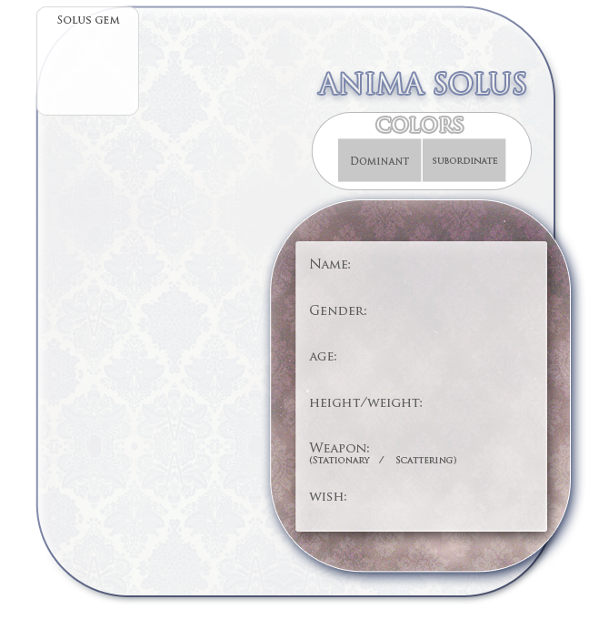 ANIMA SOLUS CHARACTER APPLICATION