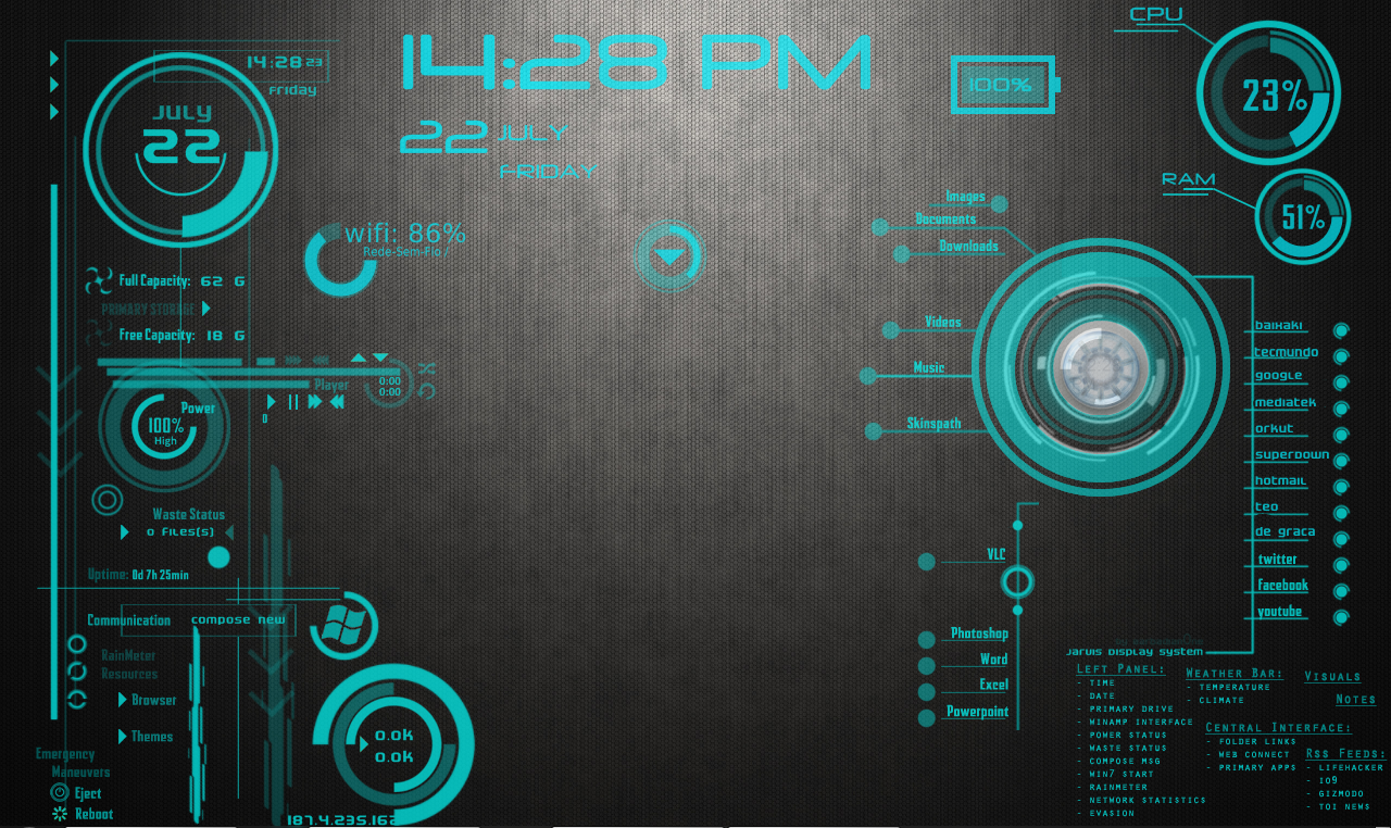 MediaTek Rainmeter