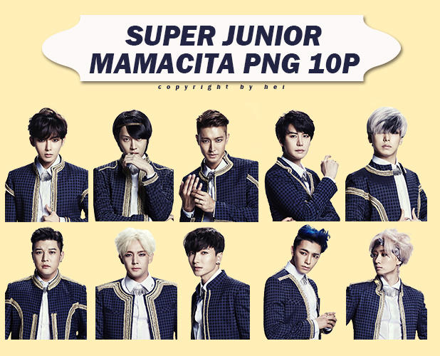 Super Junior 7th Album Mamacita Png 10p By Hyukhee05 On Deviantart