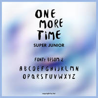 SUPER JUNIOR ONE MORE TIME font