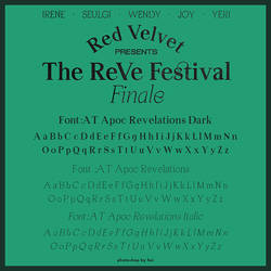 Red Velvet The ReVe Festival Finale font