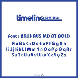 Super Junior Timeline Font