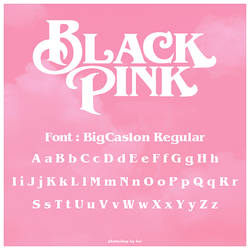 BlackPink Season Greetings font