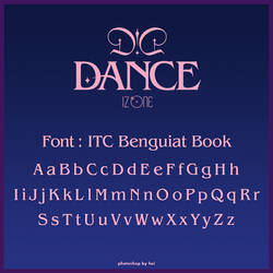 IZ*ONE D!D DANCE FONT