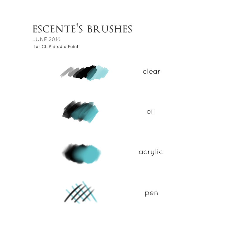 My brush settings