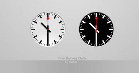 Swiss Railway Clock For XWidget