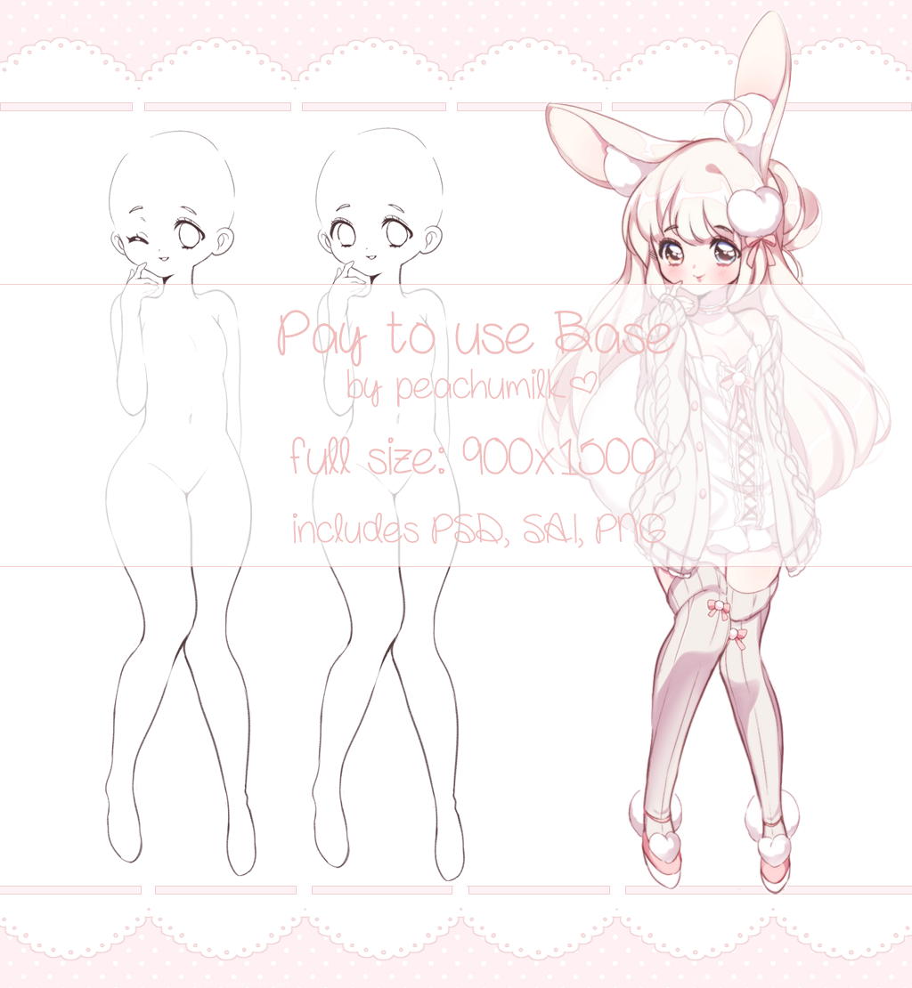 P2U Fullbody Base [300pts/$3] by bunphie on DeviantArt