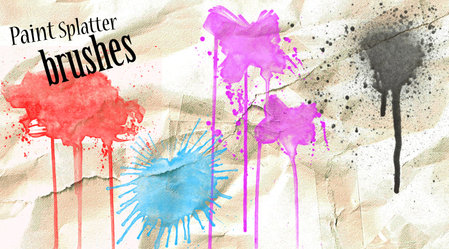 Paint Splat Photoshop Brushes