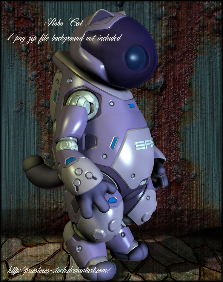 robo cat 1 by priesteres-stock on DeviantArt