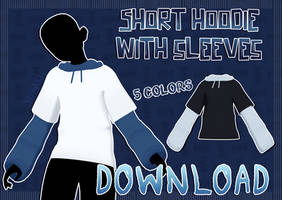 Short Hoodie with Sleeves DOWNLOAD