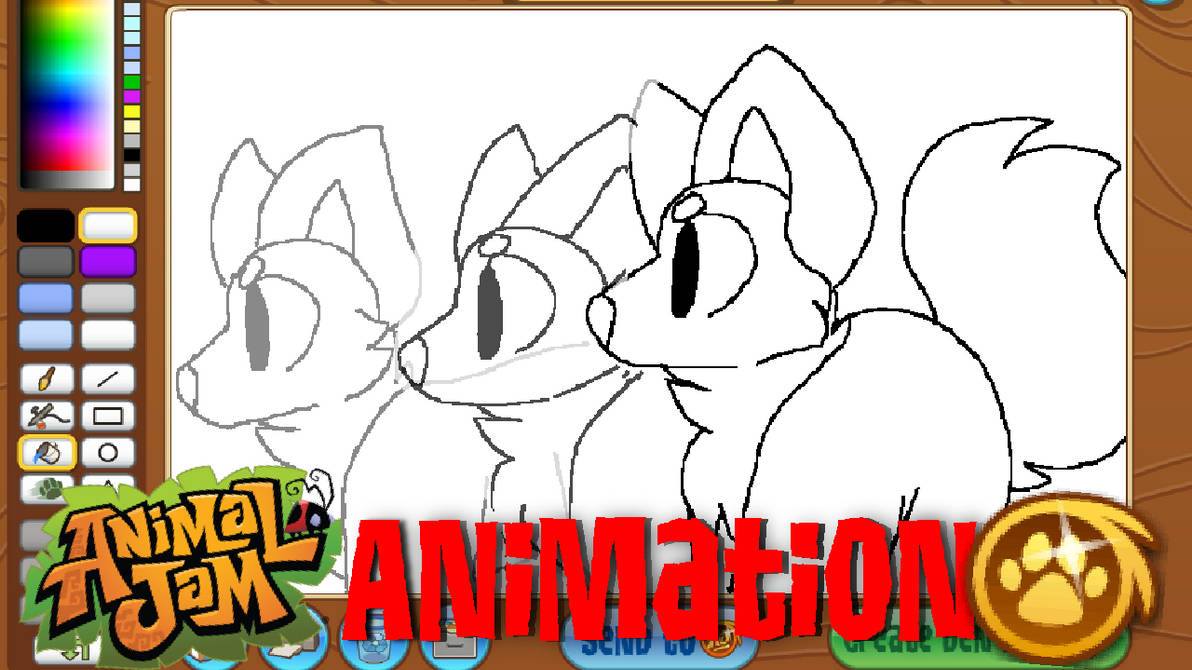 Animal Jam Paint Studio Animation By Suitcasedog On Deviantart