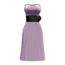 MMD Long Purple Dress DL