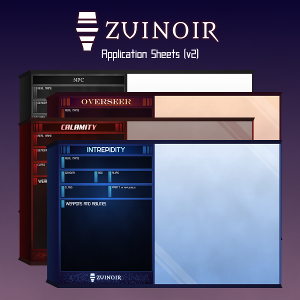 Zuinoir Application Sheets v2