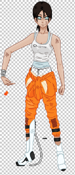 Chell in color WIP