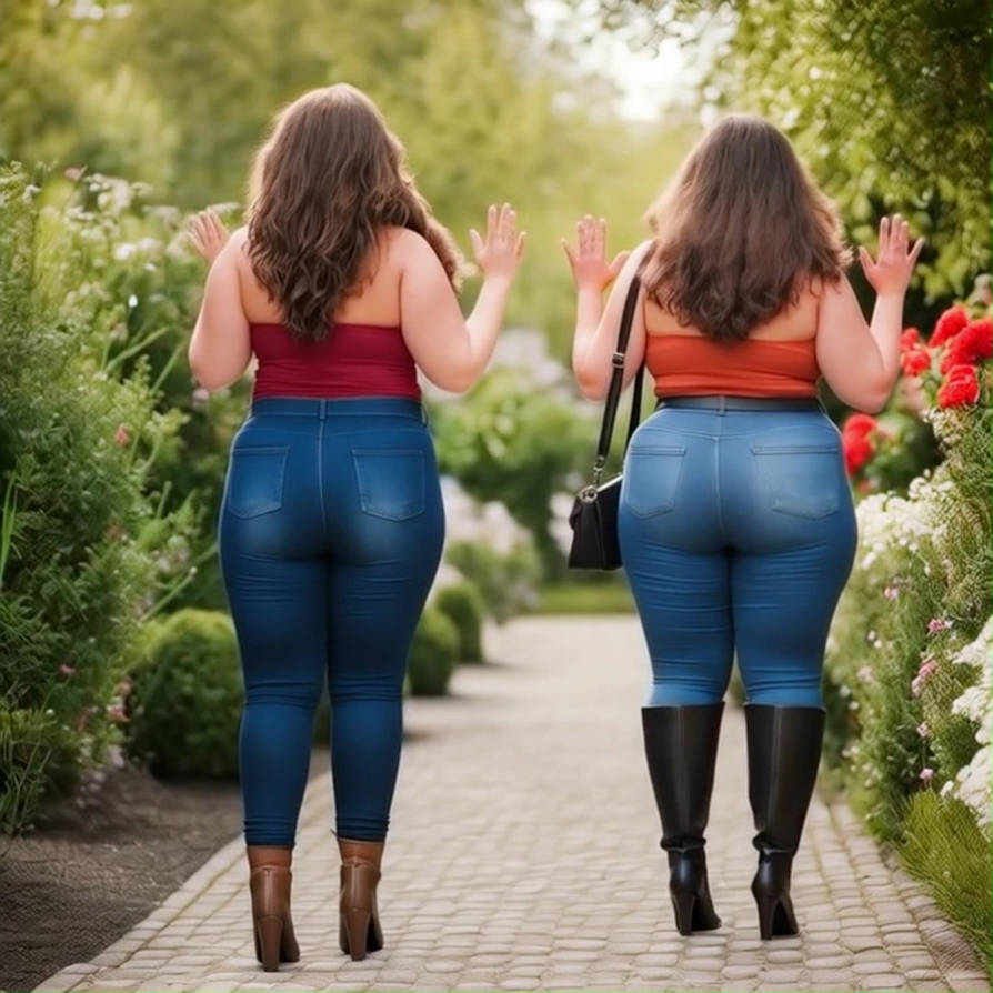 Chubby women attacked in the garden by Markus159 on DeviantArt