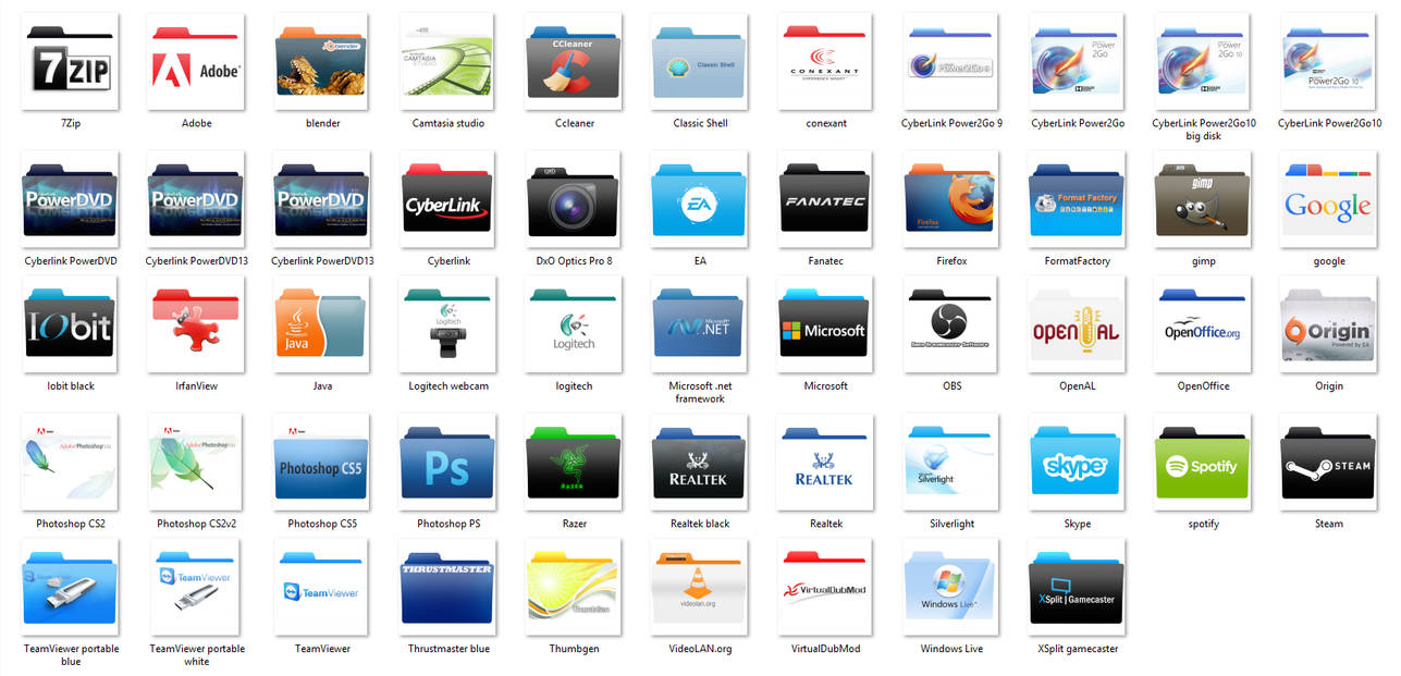 Software Folder Icon Pack1 v3 by mtbboyvt