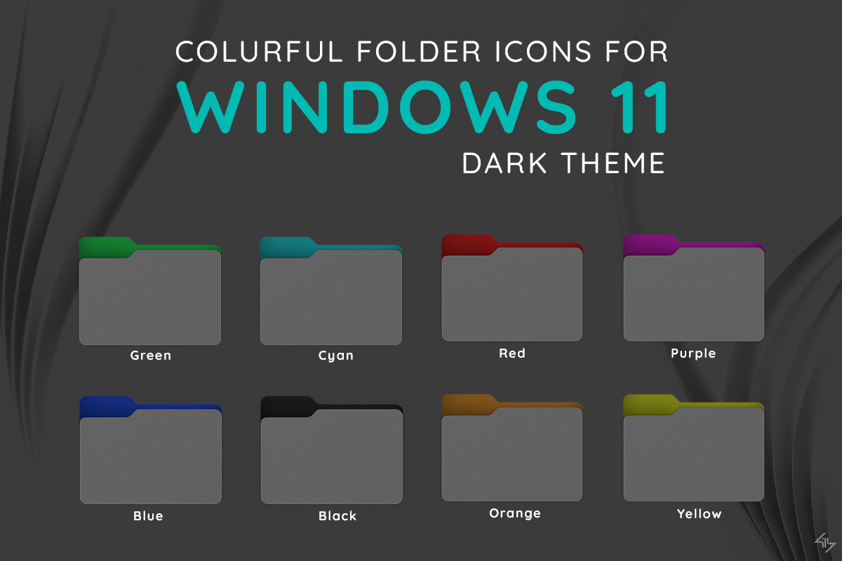 Windows Folder Icon Black
