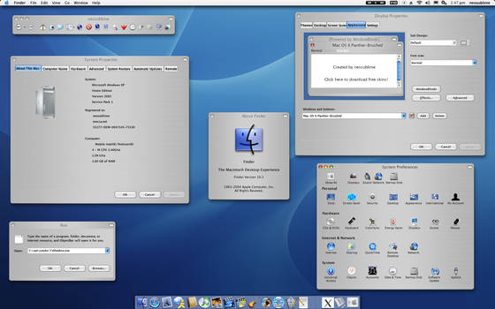 Mac OS X Panther-Brushed