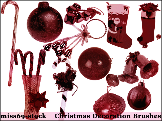 Christmas decoration brushes