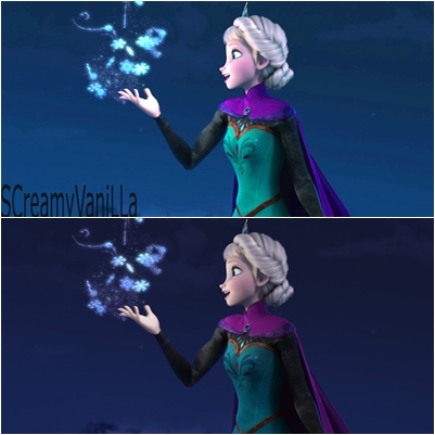 Elsa FROZEN PSD Colouring