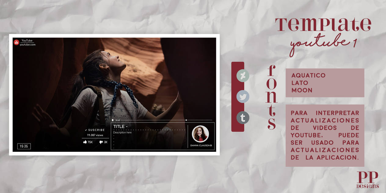 Youtube Template I by calendardreams on DeviantArt