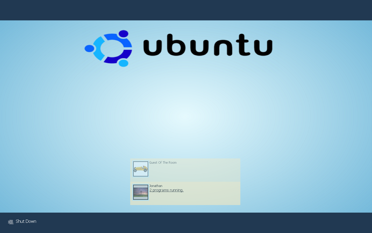 Blue Ubuntu Logon for XP