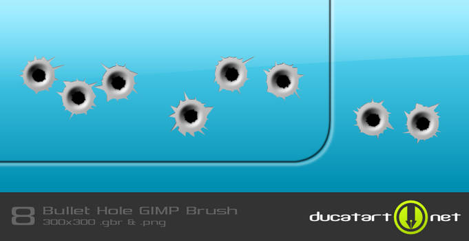 Bullet Hole GIMP Brushes