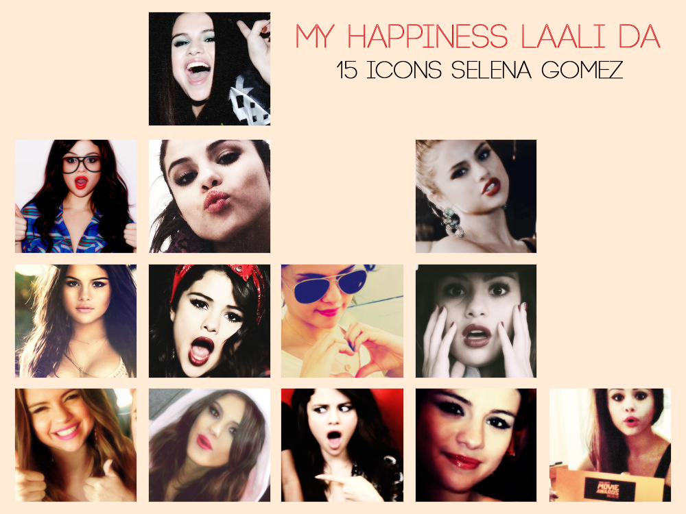 Pack de icons Selena Gomez