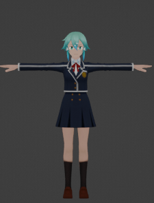 SAOVS Sinon - School Uniform by SwordArtOnlineVRC on DeviantArt