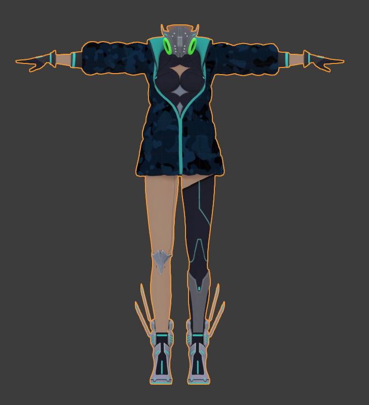 SAOAL - Female Electronic Disguise (Blue Camo) by SinonVRC on DeviantArt