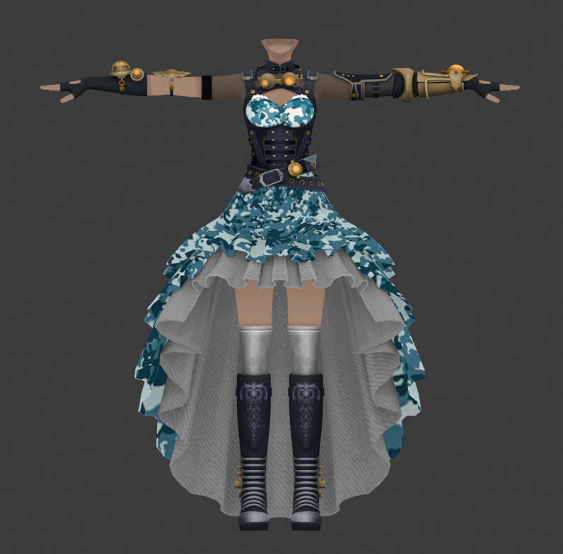 SAOAL - Female Machina Outfit (Blue Camo) by SinonVRC on DeviantArt