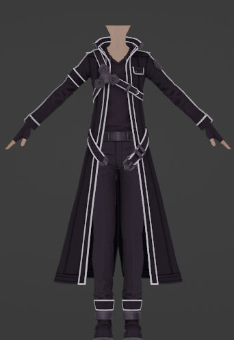 SAOFD Kirito - Black Wyrm Coat by SwordArtOnlineVRC on DeviantArt