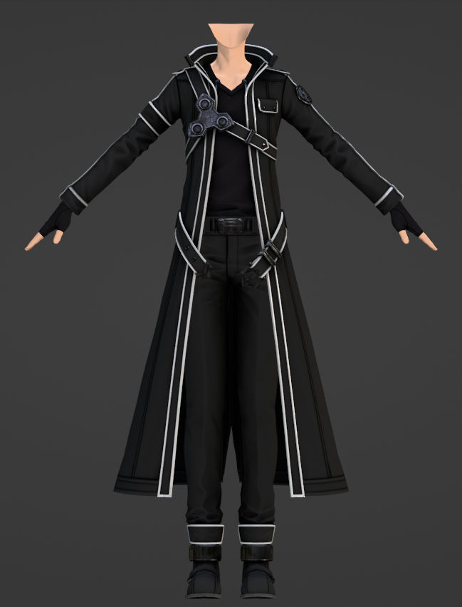 Kirito black coat cheap