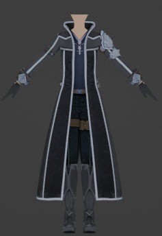 SAOFD Kirito - Sharp Edge Coat by SwordArtOnlineVRC on DeviantArt