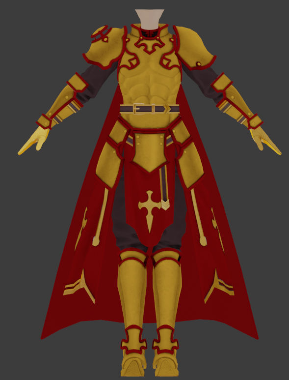 SAOFD - KoB Oath Divine Armor Gold by SinonVR on DeviantArt