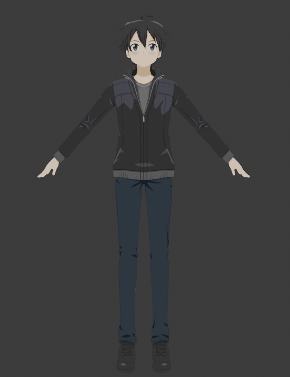 SD - Kirito Casual by SwordArtOnlineVRC on DeviantArt