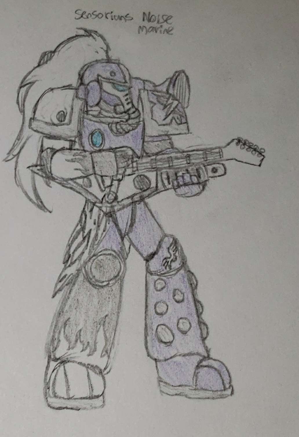 Warhammer 40k Sensorians Noise marine by strikeflyer on DeviantArt