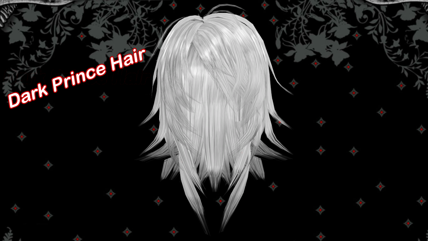 Messy Black to White Emo Hair