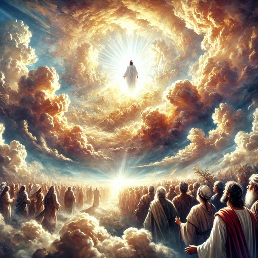 The Son of Man Coming on the Clouds. Matthew 24:30 by EvolvingParty on ...