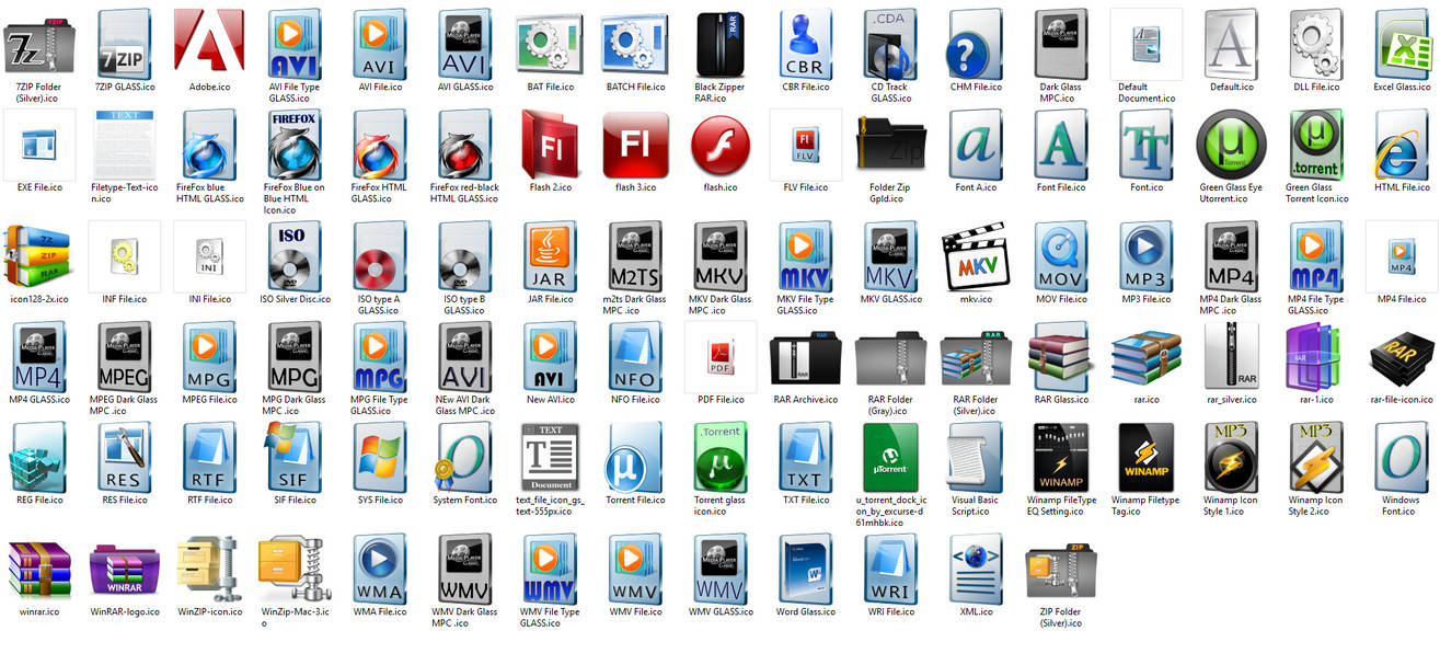 File Types ICONS Various types by MasterJedisean on DeviantArt