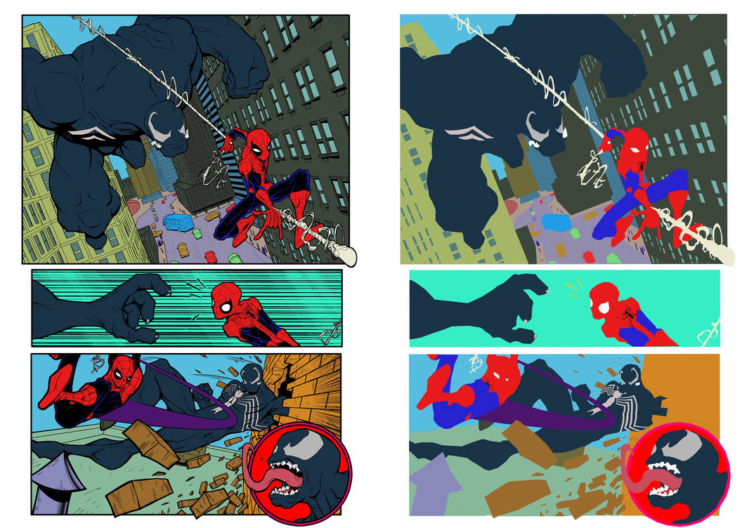 Spidey Vs Venom Flats_by_maercio22 by Maercio22 on DeviantArt