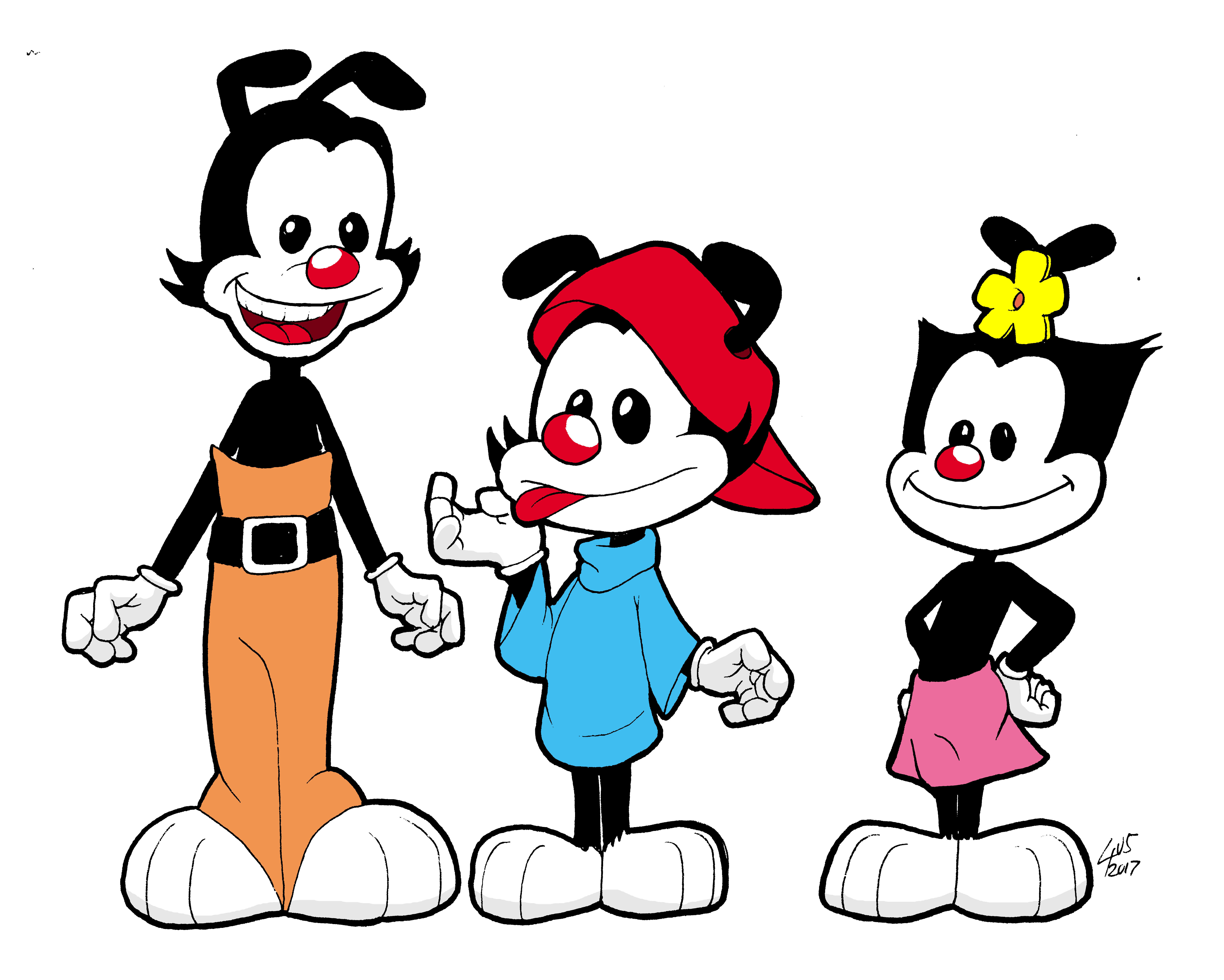 Animaniacs Yakko Wakko Dot By 4u5 On Deviantart