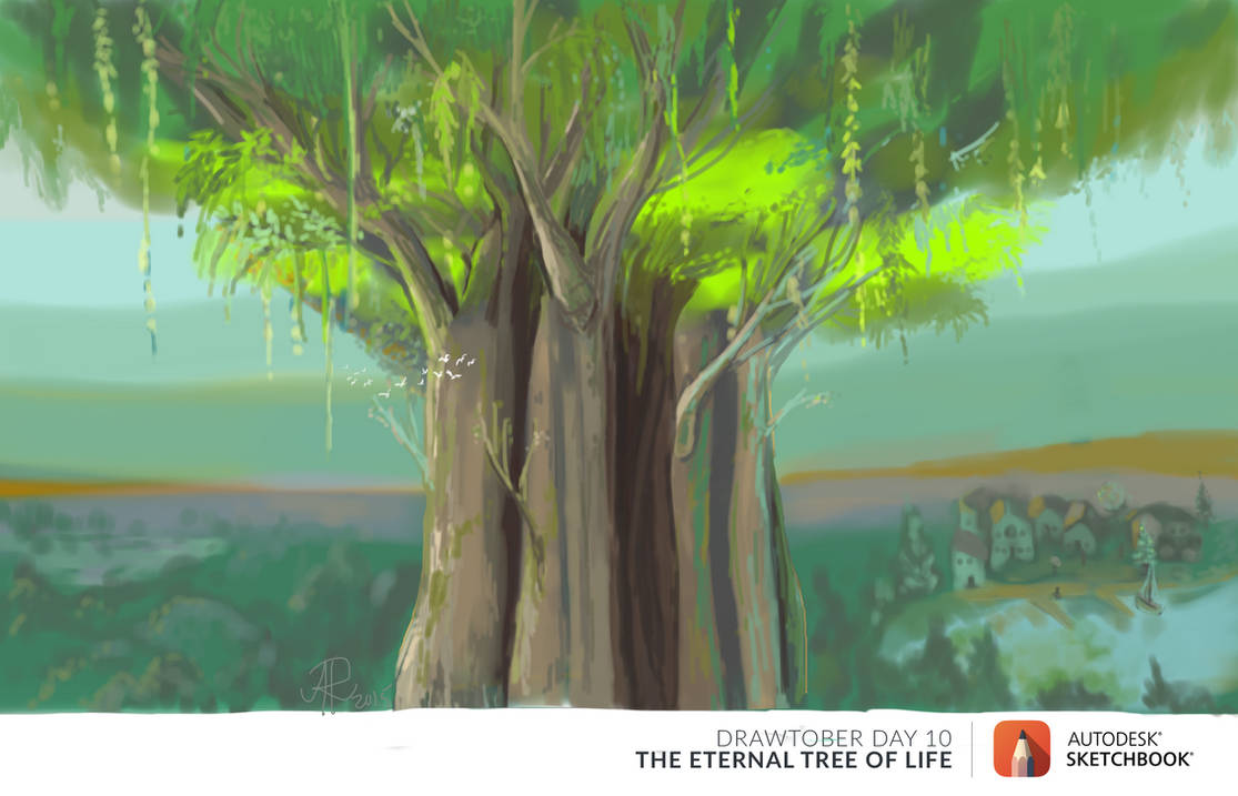 Tree of Life - Drawtober 10th by Ambrosiak on DeviantArt