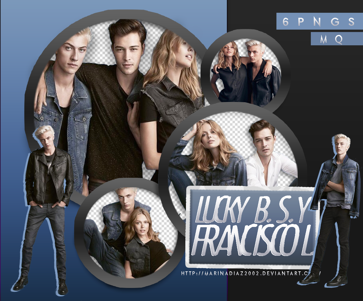 Pack PNG - Lucky Blue y Francisco Lachowski #5