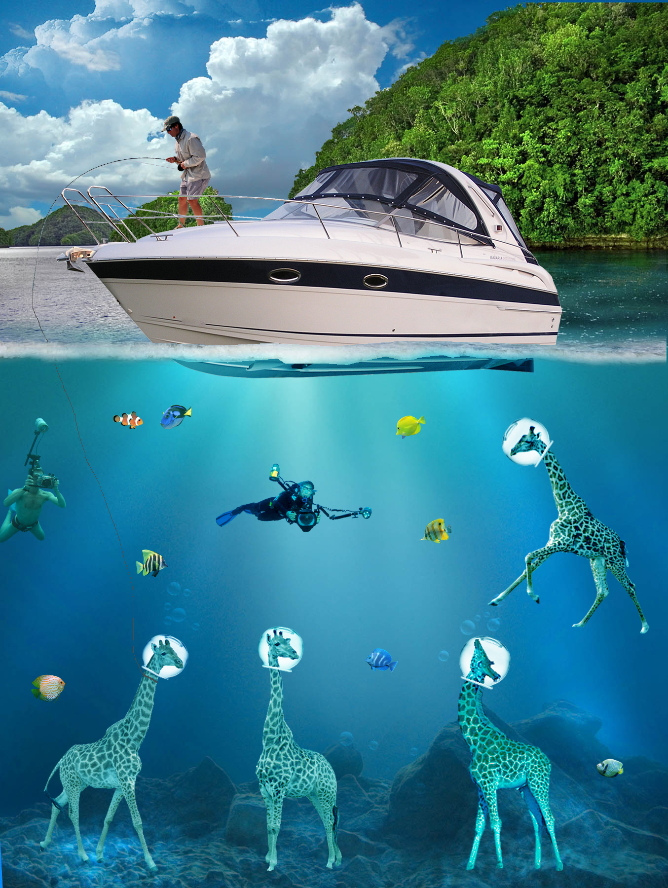 Scuba Diving Giraffes? by DJspooner on DeviantArt